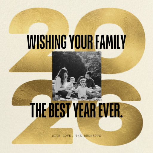 Lucky Us - New Year's Card by Paperless Post