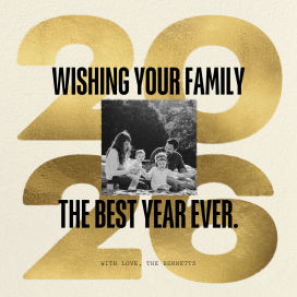 Lucky Us - New Year's Card by Paperless Post