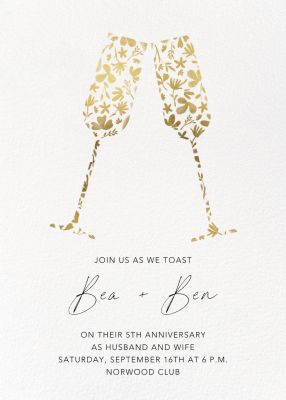 Floral Flutes - Paperless Post