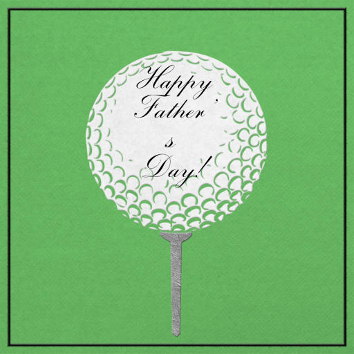 Golf Ball - Father's Day Card by Paperless Post