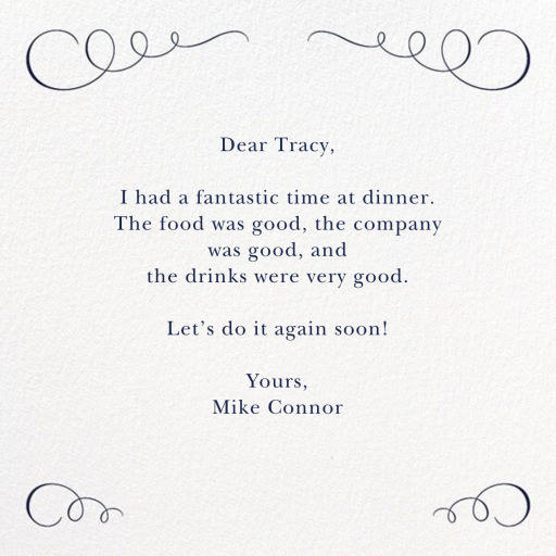 Script - Thank You So Much - Greeting Card by Paperless Post - Back