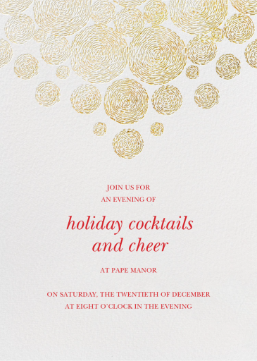 Radiant Swirls (Tall) - Save the Date by Oscar de la Renta