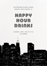 Cityscape - Cocktail Party Invitation by Paperless Post