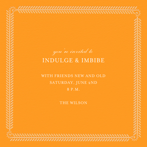 Filigree Vine - Party Invitation by Paperless Post