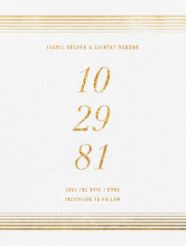 Sandback - Save the Date by Paperless Post