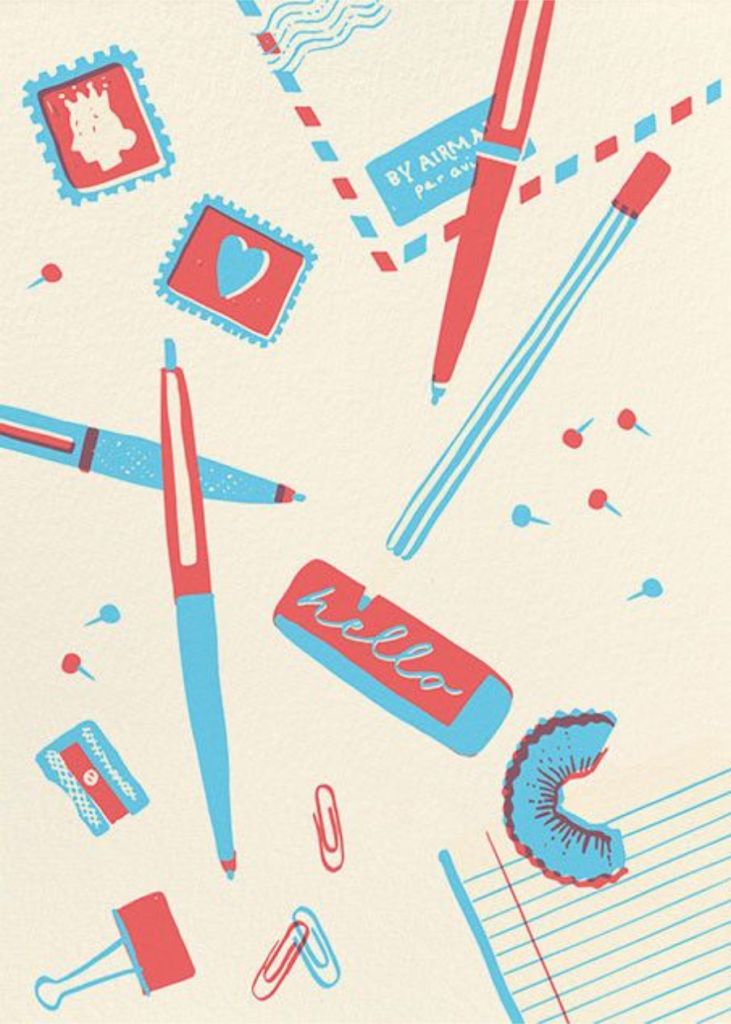 Pens and Pencils Card