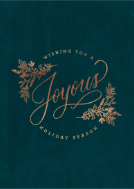 Joy to You - Holiday Card by 2021 Co.