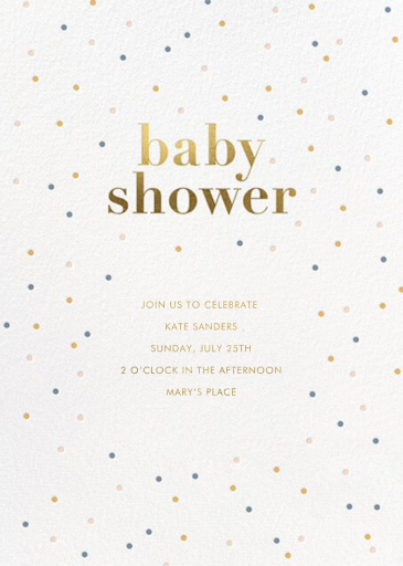 Mellow Dots - Engagement Party Invitation by Sugar Paper