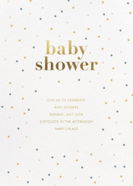Mellow Dots - Baby Shower Invitation by Sugar Paper