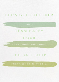 Gradient Brush Strokes - Happy Hour Invitation by Paperless Post