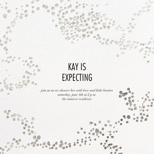 Metallic Paint Splatter by Kelly Wearstler