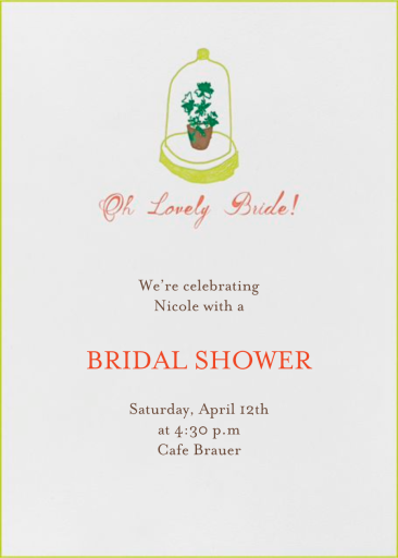 Lost in the Fern Bank - Bridal Shower Invitation by Mr. Boddington's Studio