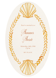 Golden Hour Shells - Party Invitation by Ten Story Stationery