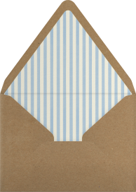 Watercolor Woodland Animals Invitation Envelope