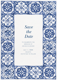 Amalfi Tiles - Save the Date by Paperless Post
