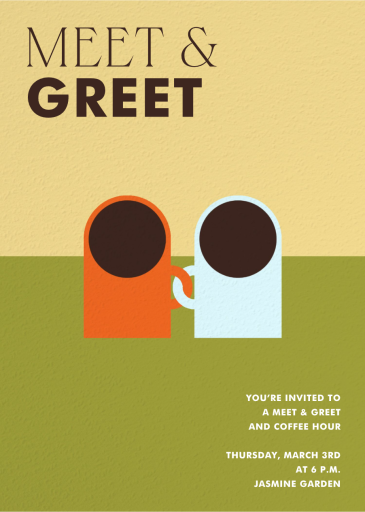 Two for Tea - Networking Event Invitation by Paperless Post