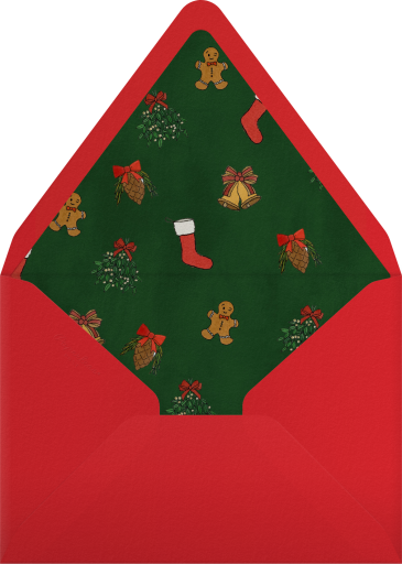 Funny Gingerbread Men Invitation Envelope