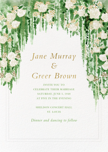 Falling Floral - Wedding Invitation by Paperless Post