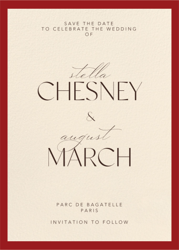 Gilded Monogram - Save the Date by Paperless Post - Back