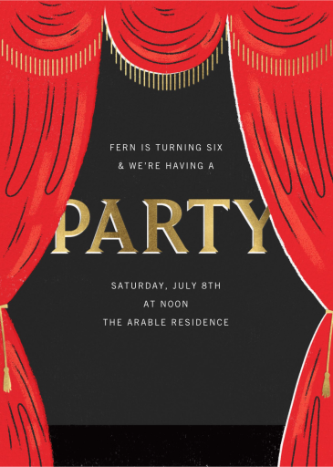 Curtain Call by Paperless Post