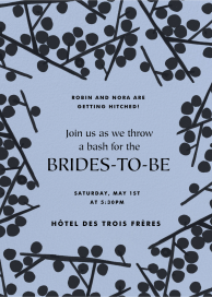 Berry Branches - Bridal Shower Invitation by Gold Rush Paper