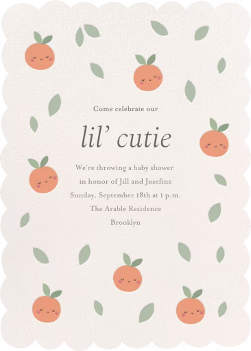 Lil' Cutie - Baby Shower Invitation by Little Cube