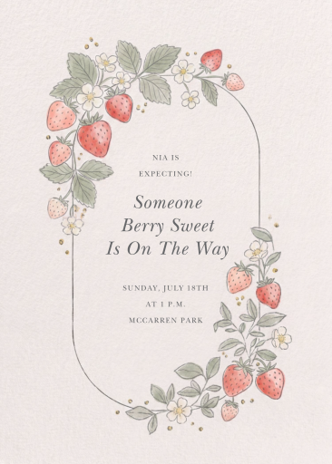 Antique Flowers and Fruit - Baby Shower Invitation by Paperless Post