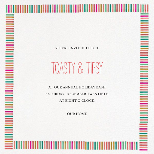 Mini Berlin - Holiday - Holiday Cocktail Party Invitation by Mr. Boddington's Studio