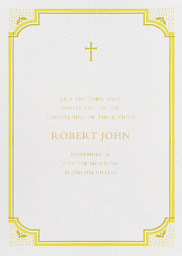 Tapered Candle for Baby - Baptism & Christening Invitation by Mr. Boddington's Studio