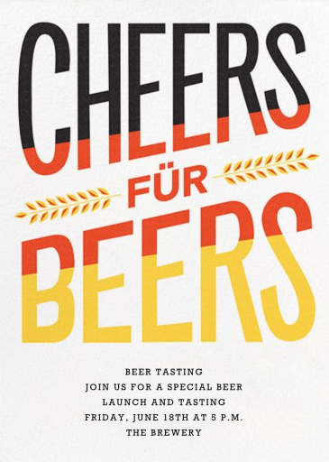 Cheers für Beers - Get-Together Invitation by Paperless Post