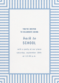 Seersucker Stripe - Back to School Invitation by kate spade new york