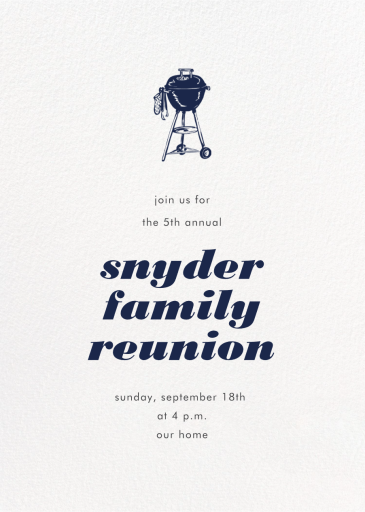 Ivory Plain - Family Reunion Invitation by Paperless Post