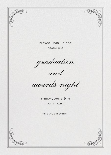 Regency Tall - Awards Ceremony Invitation by Paperless Post