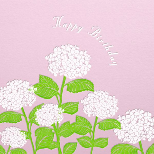 Hydrangea Birthday - Birthday Card by Paperless Post