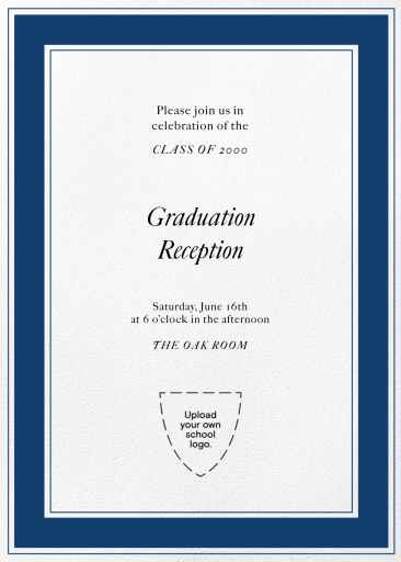 Triple Border (Customizable Template) - Graduation Invitation by Paperless Post