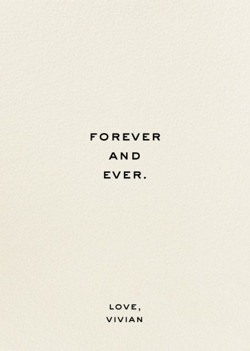 Me and You - Love and Romance Card by kate spade new york - Back