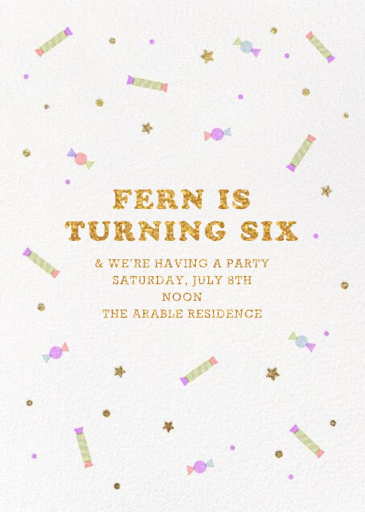 Unicorn Piñata Photo by Paperless Post - Back