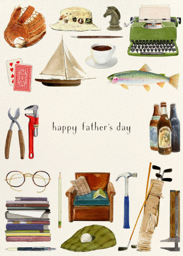 Favoritos del papá - Card del Día del Padre Card Felix Doolittle