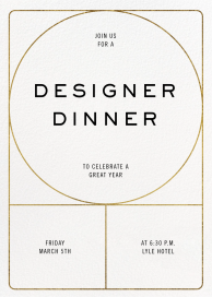 Golden Ratio (Customizable Template) - Business Dinner Invitation by Paperless Post