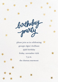 Birthday Stars - Birthday Invitation by Sugar Paper