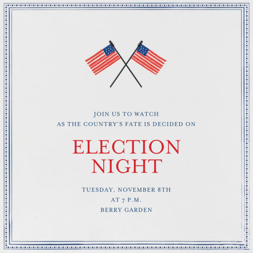 Paul Revere - Ocean - Election Invitation by Mr. Boddington's Studio