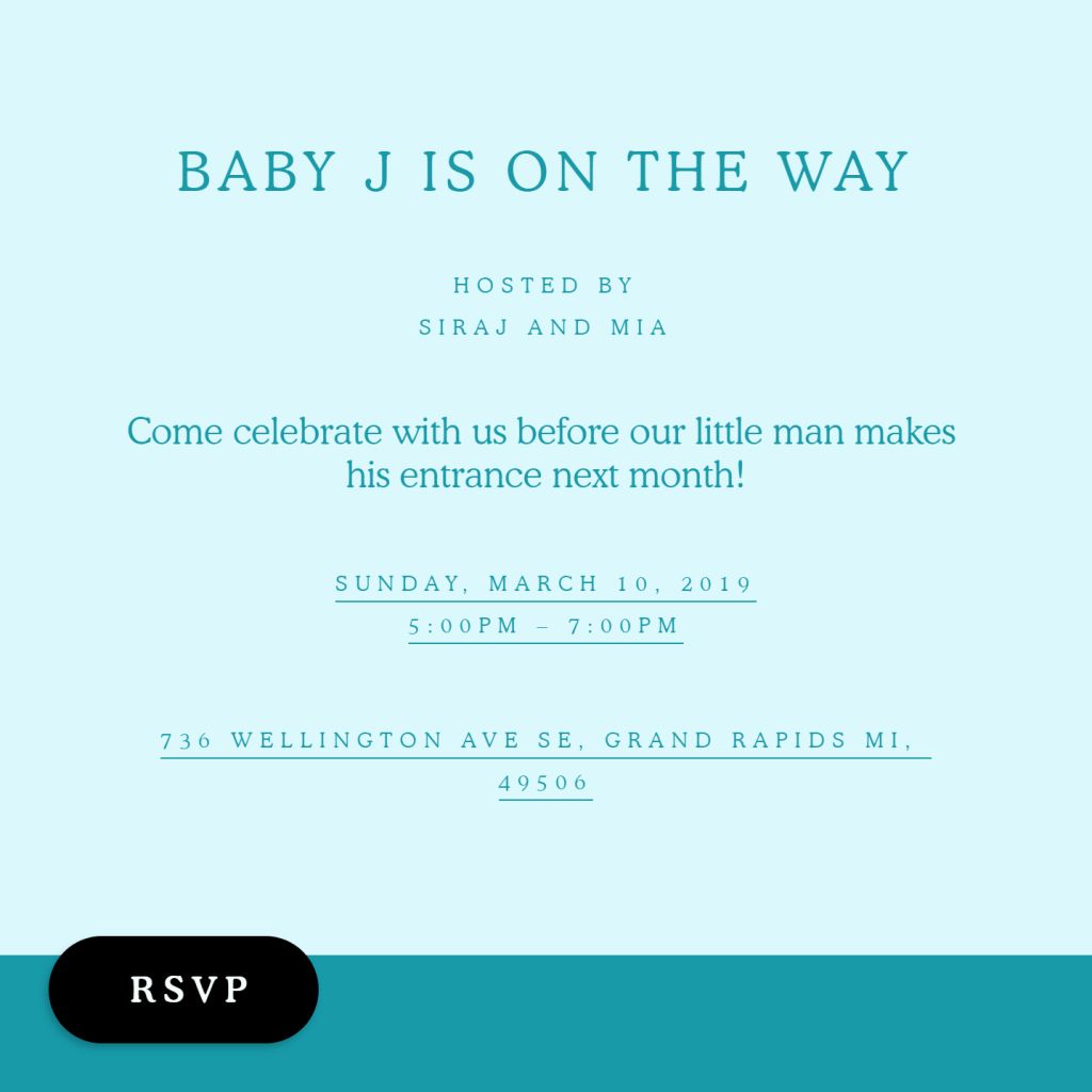Online Baby Shower Invitations Send online instantly RSVP tracking