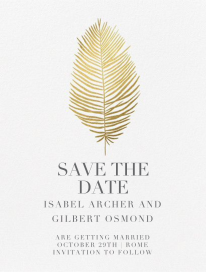 Palmier I (Save the Date) by Paperless Post