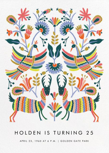 Otomi Wildlife (Tall) - Invitation by Rifle Paper Co.