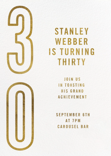 Time Flies - 30th Birthday Invitation by Paperless Post - Back