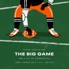 Hut, Hut, Hike by Paperless Post