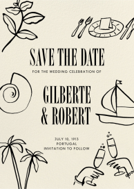 Coastal Toast - Save the Date by Paperless Post