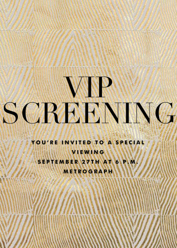 Objet - VIP Event Invitation by Kelly Wearstler