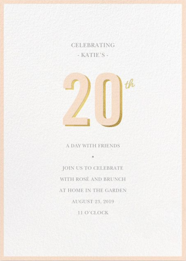 Pop of Gold - Birthday Invitation by Sugar Paper