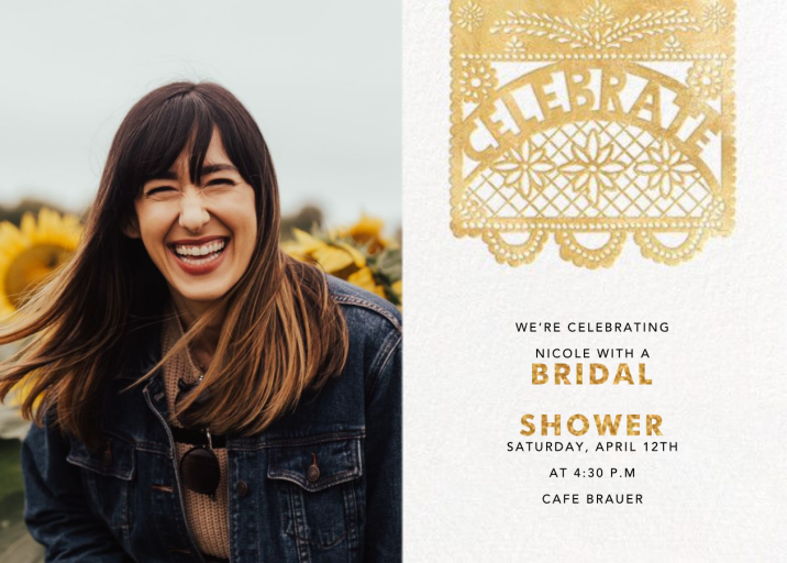 Papel Picado Photo - Bridal Shower Invitation by Paperless Post